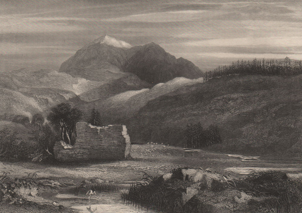 The Black Castle of Moulin, Pitlochry. Scotland. MACKENZIE 1868 old print